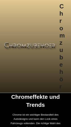 Vorschau der mobilen Webseite www.chromzubehoer.de, Chromzubehoer.de, Claudia Benning