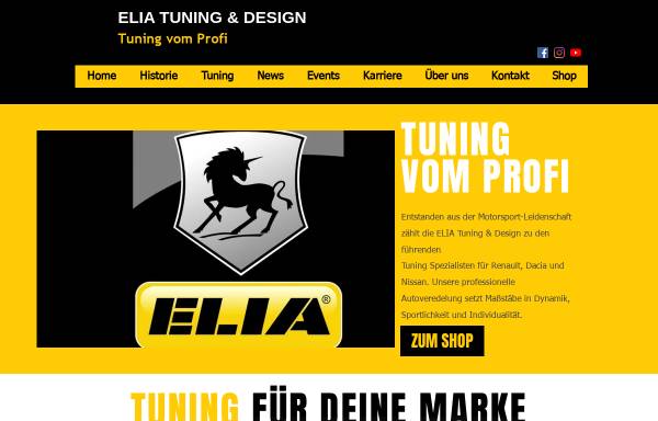 Vorschau von www.elia-tuning.de, Elia Tuning & Design AG