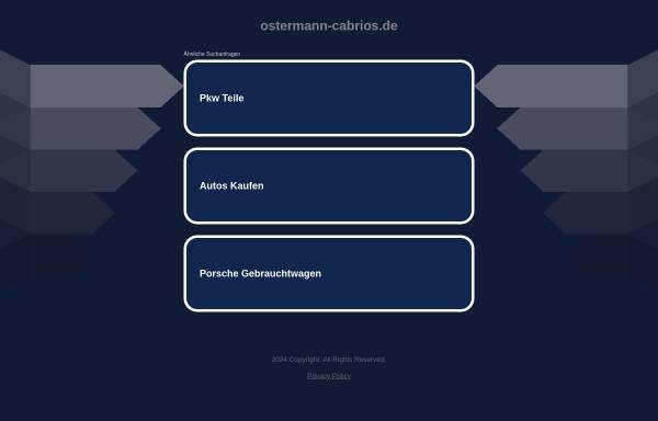 Vorschau von www.ostermann-cabrios.de, Ostermann Cabrios