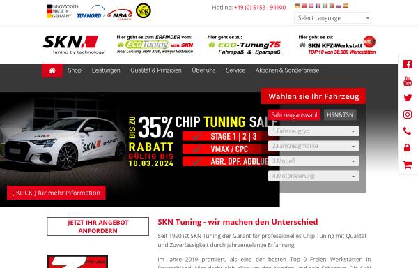 Vorschau von www.skn-tuning.de, SKN-Tuning, SKN Kfz. Handels - GmbH