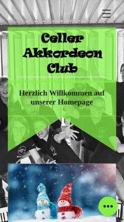 Vorschau der mobilen Webseite www.celler-ac.de, Celler Akkordeon Club