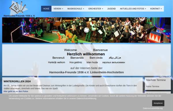 Vorschau von www.akkordeon-linkenheim.de, Harmonika-Freunde 1936 e.V. Linkenheim-Hochstetten
