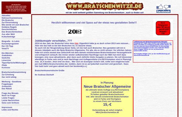 Vorschau von www.bratschenwitze.de, Bratschenwitze