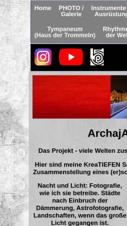 Vorschau der mobilen Webseite www.archaja.de, ArchajA
