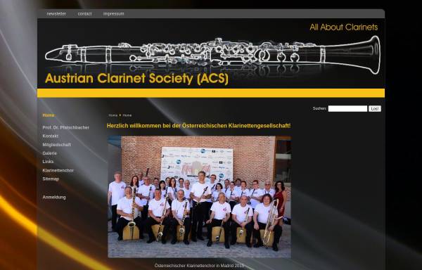 Vorschau von www.austrian-clarinet-society.at, Austrian Clarinet Society ASC