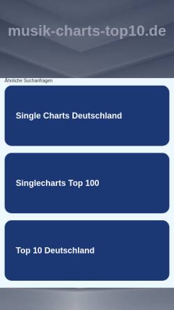 Vorschau der mobilen Webseite www.musik-charts-top10.de, Top 10 der 80er und 90er