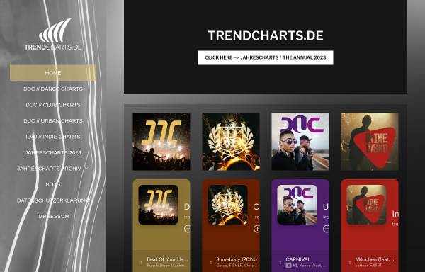 Vorschau von www.trendcharts.de, Deutsche Trend Charts