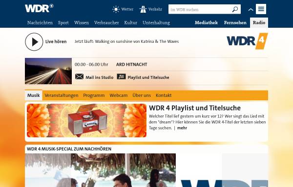 Vorschau von www.wdr.de, Schlagerparade - Top 17