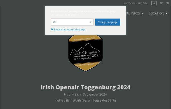 Irish Openair Toggenburg