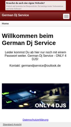 Vorschau der mobilen Webseite deejays.beepworld.de, DJ Piccolo