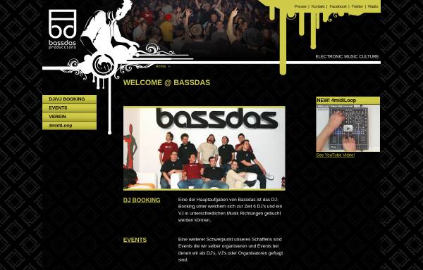 Vorschau von www.bassdas.ch, Bassdas Productions