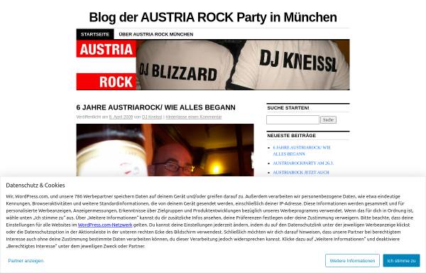 Vorschau von austriarock.wordpress.com, Austria Rock Blog