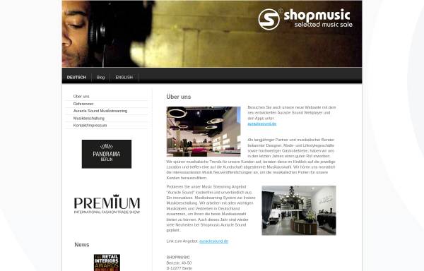 Vorschau von www.shopmusic.de, Shopmusic