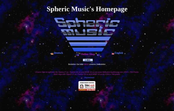 Vorschau von www.sphericmusic.de, Spheric Music
