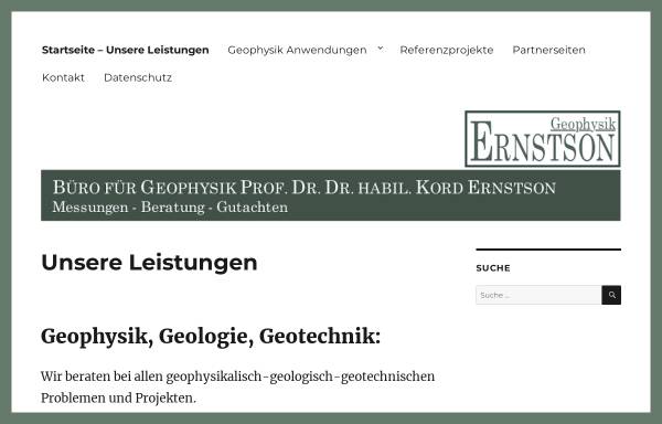 Vorschau von www.ernstson.de, Ernstson Geophysik