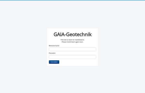 Vorschau von www.gaia-geotechnik.de, GAIA-Geotechnik