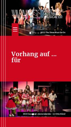 Vorschau der mobilen Webseite www.wamco.at, West Austrian Musical Company (WAMCO)