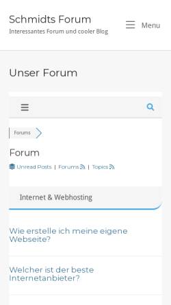 Vorschau der mobilen Webseite www.schmidt-lgs.de, Schmidt LGS