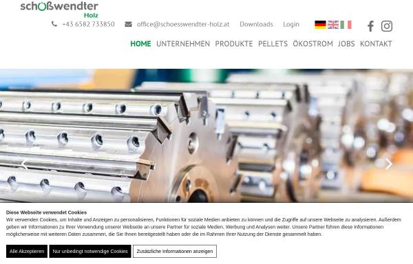 Vorschau von www.schoesswendter-holz.at, Schößwendter Holz GmbH