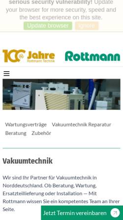 Vorschau der mobilen Webseite www.ehrhardt-vakuumtechnik.de, Ehrhardt Vakuumtechnik