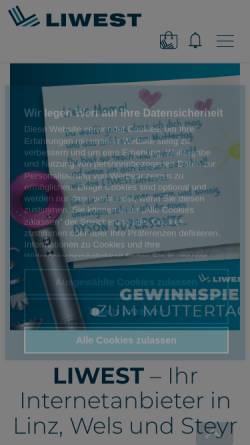 Vorschau der mobilen Webseite members.liwest.at, Dr. Friedrich Kneidinger