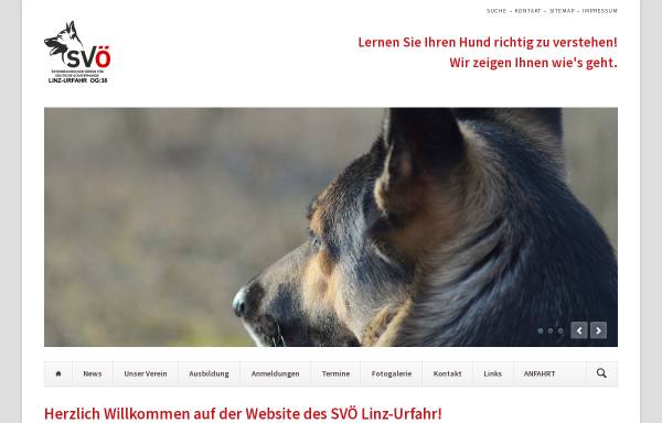 Vorschau von www.svoe-urfahr.at, Schäferhunde Verein Linz-Urfahr