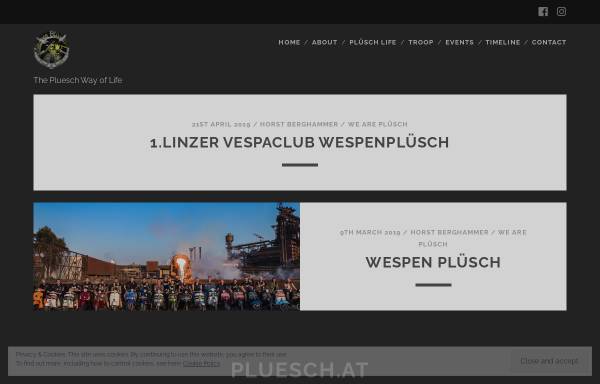 Vorschau von www.pluesch.at, Vespaclub Wespen Plüsch Linz