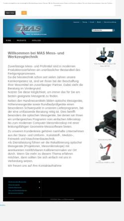 Vorschau der mobilen Webseite mas-messtechnik.de, M.A.S. - Mess- und Werkzeugtechnik, Inh. Peter Behr