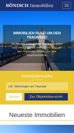 Vorschau der mobilen Webseite www.boenisch-immobilien.at, Bönisch Immobilien