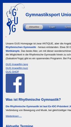 Vorschau der mobilen Webseite www.gug-graz.at, Gymnastiksport Union Graz