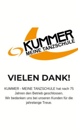 Vorschau der mobilen Webseite www.tanzschule-kummer.net, Tanzschule Kummer