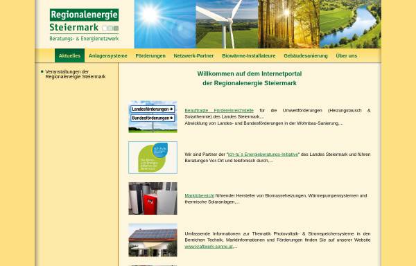 Vorschau von www.holzenergie.net, Regionalenergie Steiermark