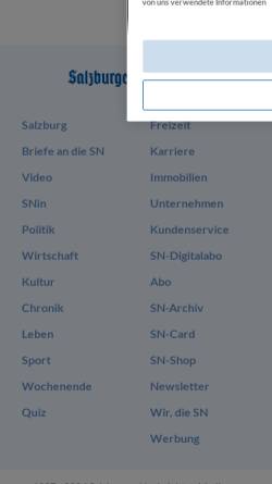 Vorschau der mobilen Webseite www.salzburg.com, Pinzgauer Nachrichten