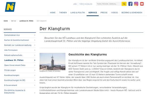 Vorschau von www.klangturm.at, Klangturm