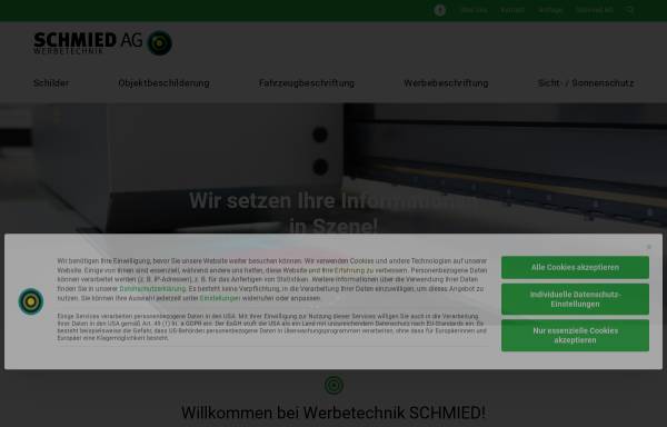 Vorschau von www.werbetechnik-schmied.at, Werbetechnik Schmied AG