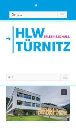 Vorschau der mobilen Webseite www.hlwtuernitz.ac.at, HLW Türnitz