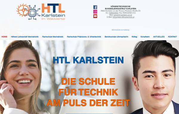 Vorschau von www.htl-karlstein.ac.at, HTBLA Karlstein an der Thaya
