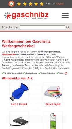 Vorschau der mobilen Webseite www.gaschnitz.at, Gaschnitz GmbH