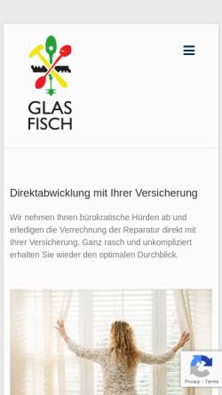 Vorschau der mobilen Webseite www.glas-fisch.at, Glaserei Fisch