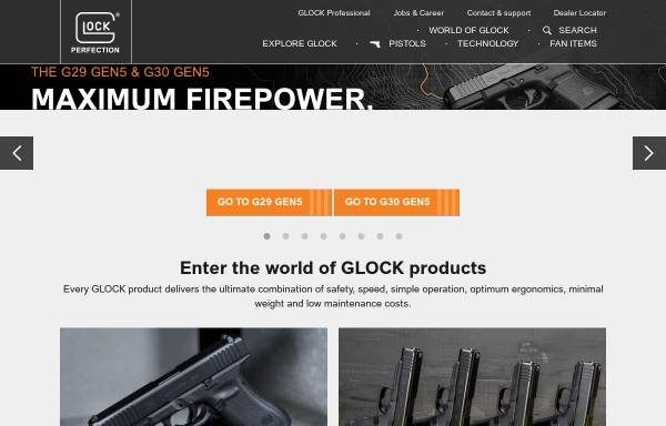 Vorschau von eu.glock.com, Glock