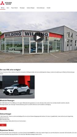 Vorschau der mobilen Webseite www.mitsubishi-wilding.at, Mitsubishi - Wilding