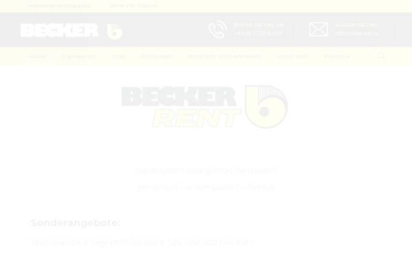 Vorschau von www.becker.at, F. Becker GmbH