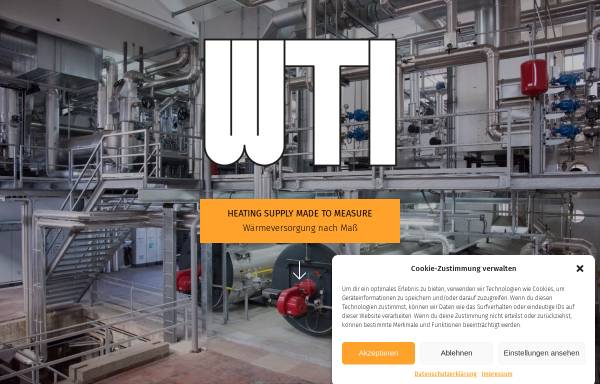 Vorschau von www.wti.at, WTI wärmetechnische Industrieanlagen Gesellschaft m.b.H.
