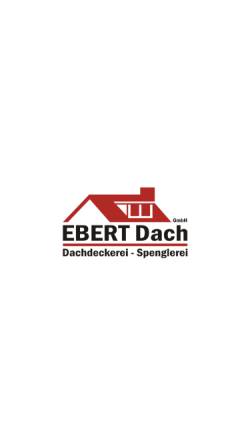Vorschau der mobilen Webseite www.ebertdach.at, Ebert - Dachabdeckungen