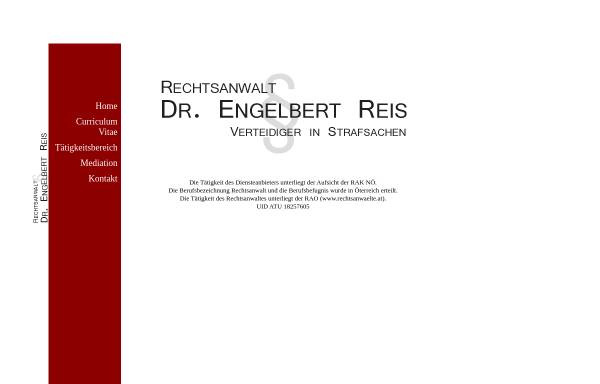 Rechtsanwalt Dr. Engelbert Reis, Horn