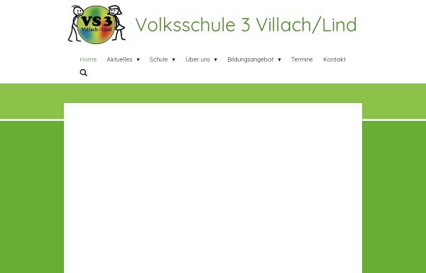 Vorschau von www.vs-villach3.ksn.at, Volksschule 3, Lind