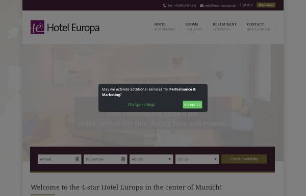 Vorschau von www.hotel-europa.de, Hotel Europa ****