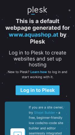Vorschau der mobilen Webseite www.aquashop.at, Aqua-Shop