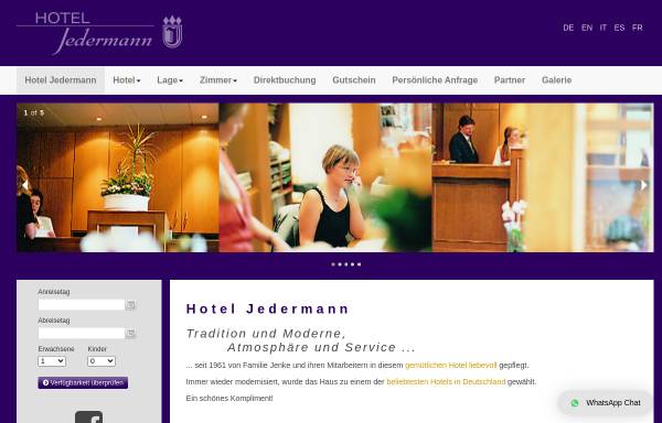 Vorschau von www.hotel-jedermann.de, Hotel Jedermann