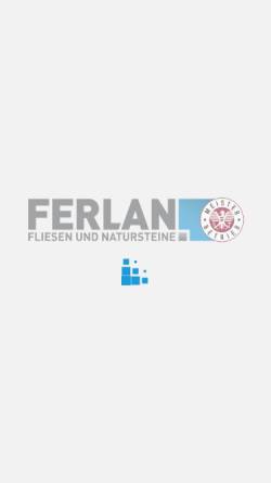 Vorschau der mobilen Webseite www.ferlan.at, Ferlan Fliesen und Natursteine GmbH